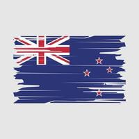 ny zealand flagga borsta vektor