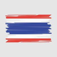 thailand flagga borsta vektor