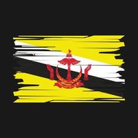 brunei flagga borsta vektor