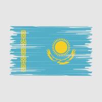 Kazakstan flaggborste vektor