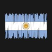 argentina flagga borsta vektor illustration