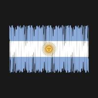 argentinische Flaggenpinsel-Vektorillustration vektor