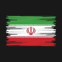 iranische flagge bürste vektor