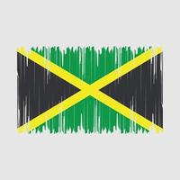 jamaica flagga borsta vektor illustration