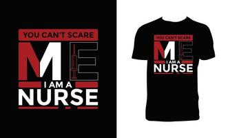 Krankenschwester Typografie t Hemd Design und Vektor Illustration