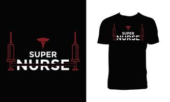 sjuksköterska typografi t skjorta design och vektor illustration