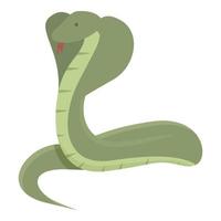 König Kobra Symbol Karikatur Vektor. Schlange Kopf vektor