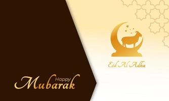 eid Mubarak eid al adha Festival Gruß Karte Banner islamisch zum feiern Muslim heilig Monat Vektor Illustration