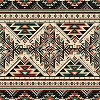 einheimisch Muster ethnisch Muster indisch aztekisch Stammes- geometrisch Mexikaner Ornament Textil- Stoff Grafik Teppich Volk Motiv afrikanisch Zier Stickerei Boho Tradition modisch einheimisch amerikanisch Maya vektor