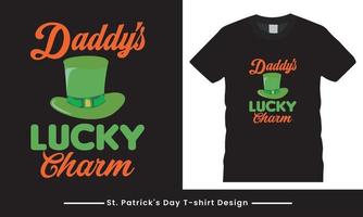 Heilige st Patrick's Tag T-Shirt Design ist Neu und modern. vektor