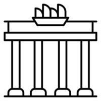 Brandenburg Tor Vektor Symbol
