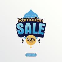 Ramadan Verkauf Beförderung Banner Vorlage vektor