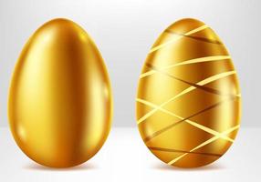 golden Eier, Ostern Metall Geschenk realistisch