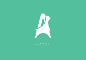 Alpaka Monogramm, Vektor Logo