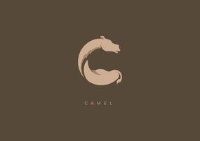 Kamel c Monogramm, Vektor Logo