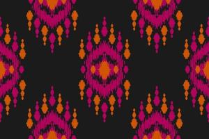 ethnisches ikat-nahtloses muster im stammes-. amerikanischer, mexikanischer Stil. Aztekischer geometrischer Ornamentdruck. vektor