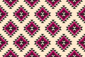 etnisk ikat sömlös mönster i stam. aztec geometrisk etnisk prydnad skriva ut. ikat mönster stil. vektor