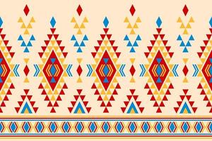 geometrisches ethnisches orientalisches nahtloses muster traditionell. Stoff aztekischer Musterhintergrund. indischer Stil. vektor