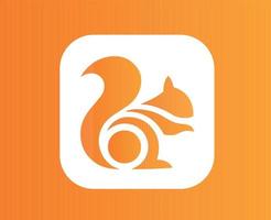 uc Browser Marke Logo Symbol Orange und Weiß Design Alibaba Software Vektor Illustration