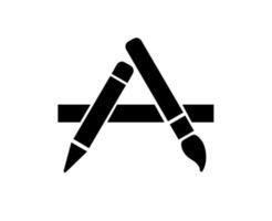app Lagra ikon symbol logotyp telefon äpple svart design mobil vektor illustration