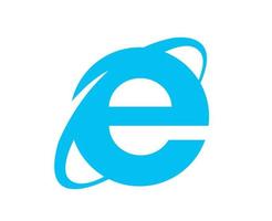 internet explorer browser logotyp varumärke symbol blå design programvara illustration vektor