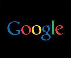 Google Logo Symbol Design Vektor Illustration mit schwarz Hintergrund