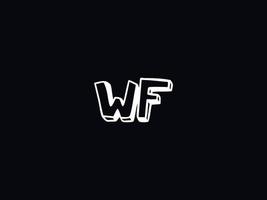 einzigartig wf Logo Symbol, kreativ wf bunt Brief Logo vektor