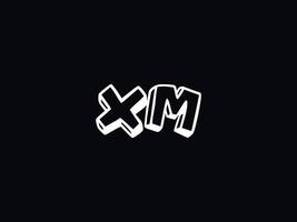 Monogramm xm Logo Brief, minimal xm bunt Logo Design vektor