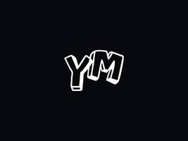 Logo ym Brief Logo, abstrakt ym Logo Symbol zum Geschäft vektor