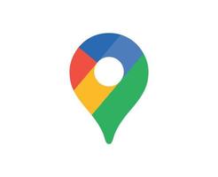 Google Karte Logo Symbol Design Vektor Illustration