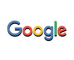 Google Marke Logo Symbol Design Vektor Illustration