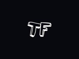 bunt tf Logo Symbol, minimalistisch tf Logo Brief Design vektor