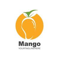 Mango Obst Vektor Illustration Logo