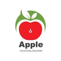 Apfel-Logo-Symbol-Vektor-Illustration-design vektor