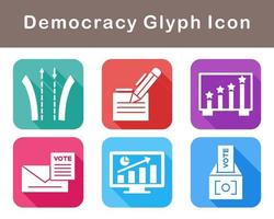 Demokratie Vektor Symbol einstellen