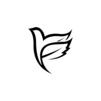 Vogel Flügel Taube Logo Vorlage Vektor Symbol Illustration Design. geeignet zum irgendein Zweck.