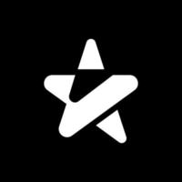 Brief k Monogramm mit Star modern Logo vektor