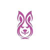 Tier Hase mit Zwiebel modern kreativ Logo vektor