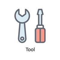 Werkzeug Vektor füllen Gliederung Symbole. einfach Lager Illustration Lager
