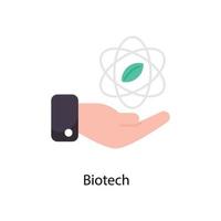biotech vektor platt ikoner. enkel stock illustration stock
