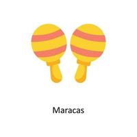 maracas vektor platt ikoner. enkel stock illustration stock illustration