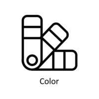 Farbe Vektor Gliederung Symbole. einfach Lager Illustration Lager