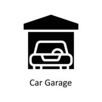 Auto Garage Vektor solide Symbole. einfach Lager Illustration Lager