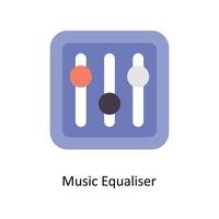 Musik- Equalizer Vektor eben Symbole. einfach Lager Illustration Lager Illustration