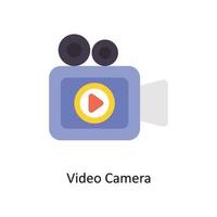 Video Kamera Vektor eben Symbole. einfach Lager Illustration Lager Illustration