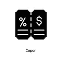 cupon vektor fast ikoner. enkel stock illustration stock