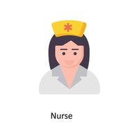 sjuksköterska vektor platt ikoner. enkel stock illustration stock
