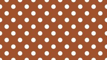 vit Färg polka prickar över sienna brun bakgrund vektor