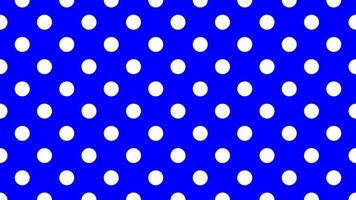 Weiß Farbe Polka Punkte Über Blau Hintergrund vektor