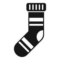 Wanderung Winter Socken Symbol einfach Vektor. Reise Ausrüstung vektor